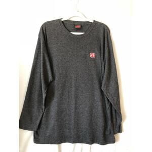 Sports Illustrated Mens Sweater Black Heathered Long Sleeves Crew Pullover XXL